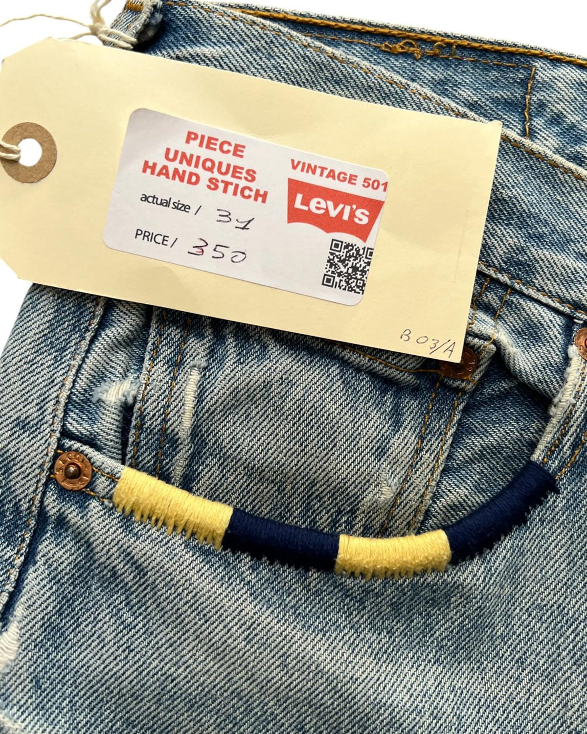 Levis 501 US custom Boro W31