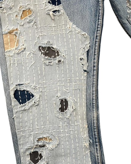 Levis 501 US custom Boro W30