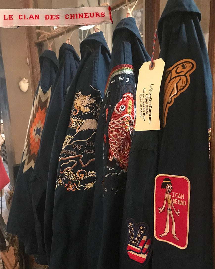 Veste Bleu de Chine Carpe Koi