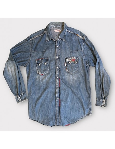 CHEMISE DENIM 2 HAND STITCH