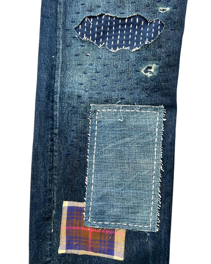 Levis 501 US custom indigo bandana W34