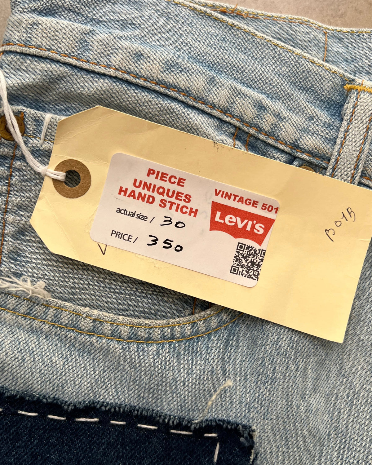 Levis 501 US custom indigo bandana W30