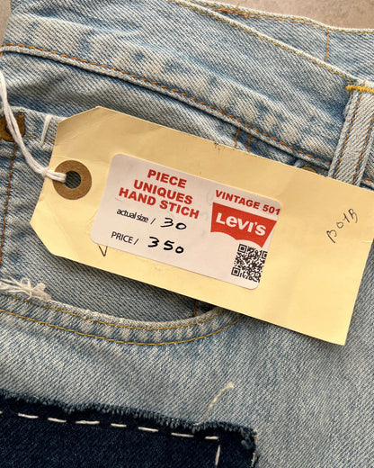 Levis 501 US custom indigo bandana W30