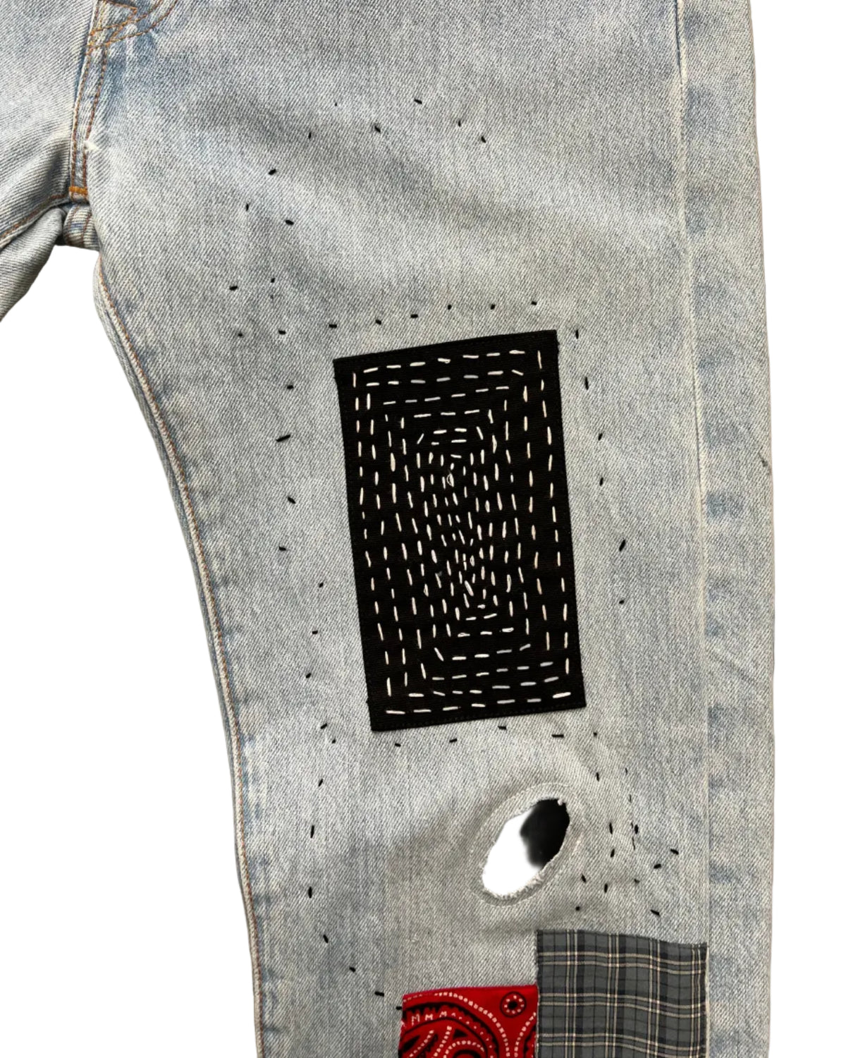 Levis 501 US custom indigo bandana W30