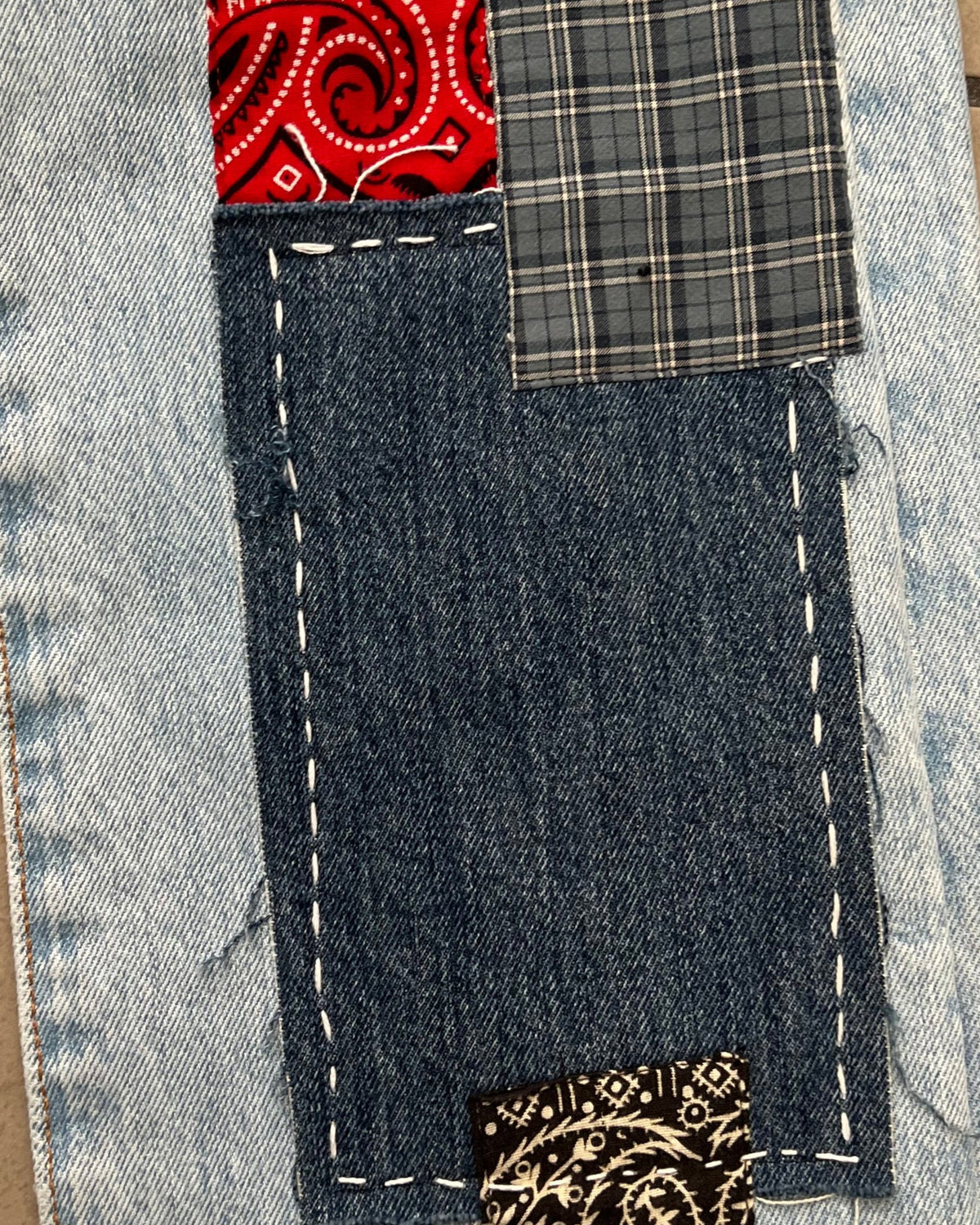 Levis 501 US custom indigo bandana W30