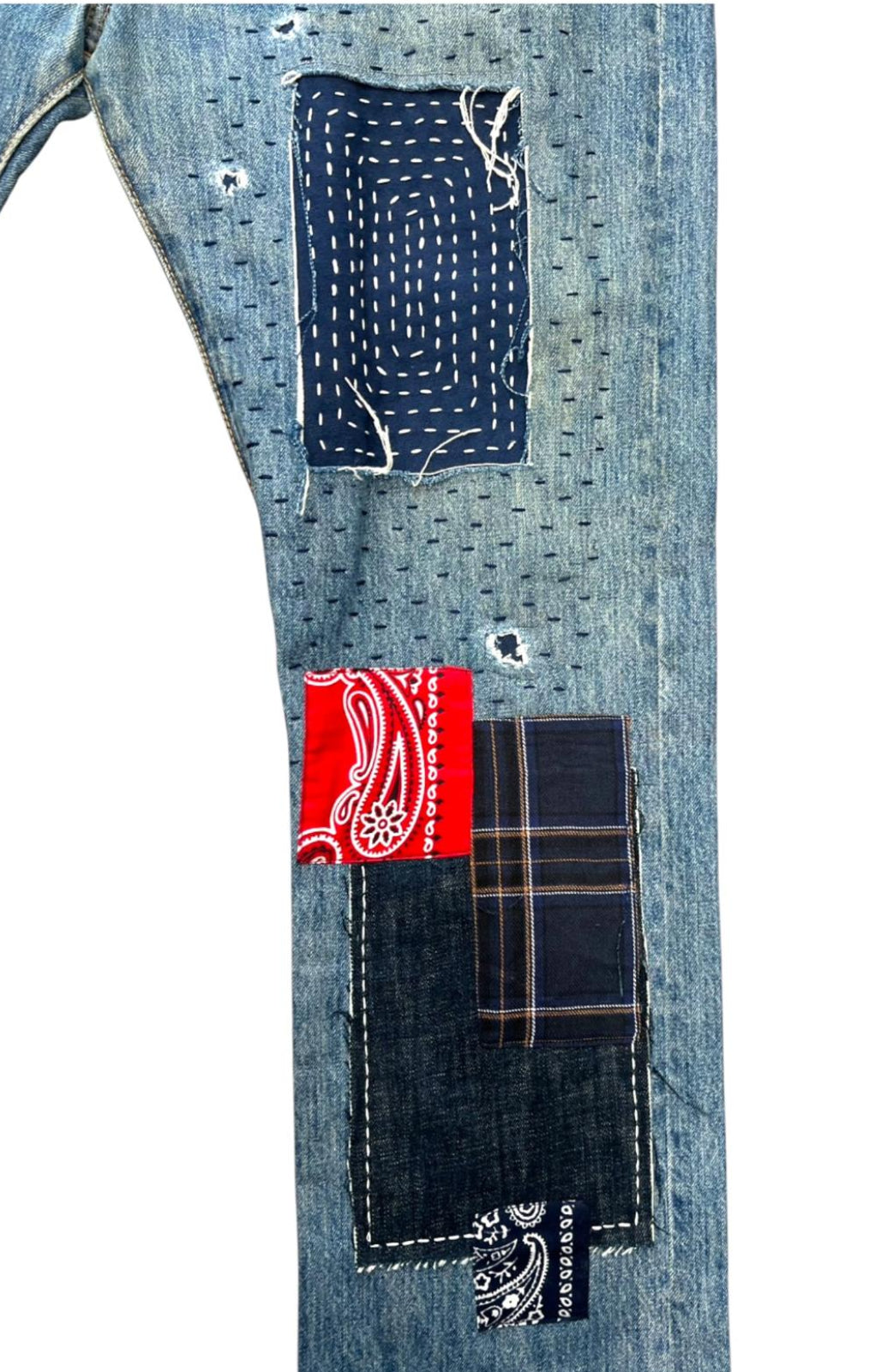 Levis 501 US custom indigo bandana W40