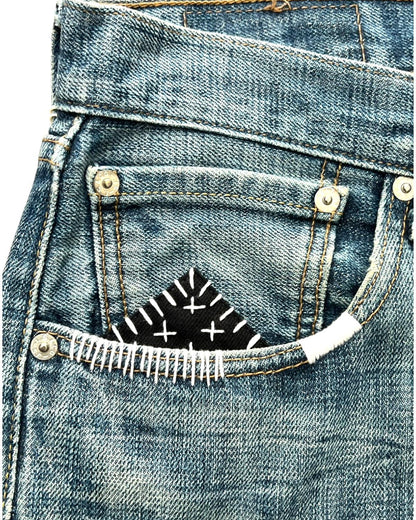 Levis 501 US custom indigo sashiko boro 32