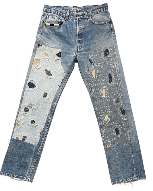 Levis 501 US custom Boro W30