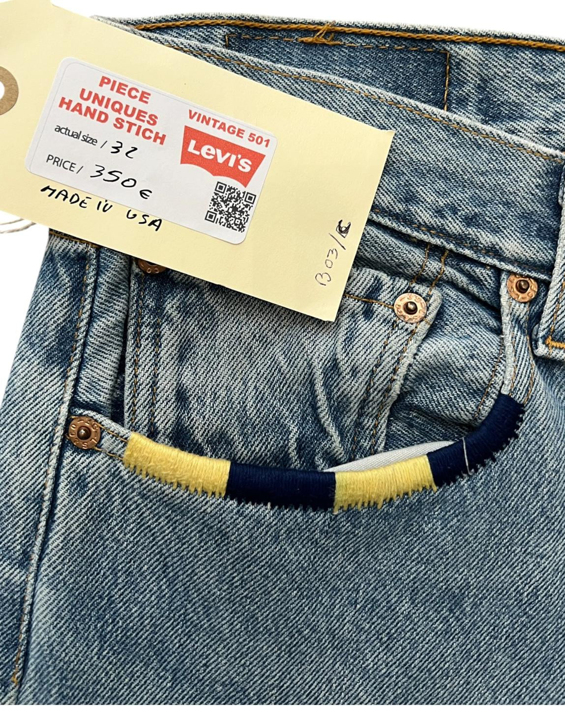 Levis 501 US custom Boro W32